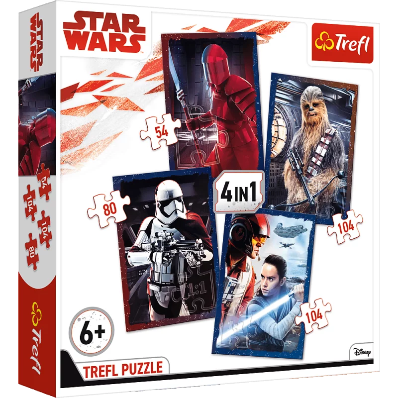 STAR WARS GOTOWI DO STARCIA 342 ELEMENTY PUZZLE 4 W 1 6+ - Trefl