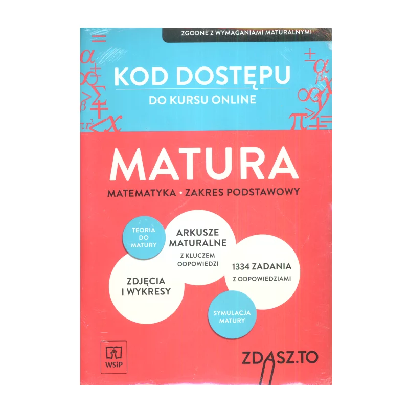 KOD DOSTĘPU DO KURSU ONLINE MATURA MATEMATYKA ZAKRES PODSTAWOWY - WSiP
