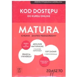 KOD DOSTĘPU DO KURSU ONLINE MATURA CHEMIA AKRES ROZSZERZONY - WSiP
