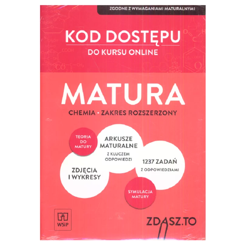 KOD DOSTĘPU DO KURSU ONLINE MATURA CHEMIA AKRES ROZSZERZONY - WSiP