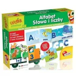 ALFABET SŁOWA I LICZBY CAROTINA GRA EDUKACYJNA 3-6 LAT - Lisciani