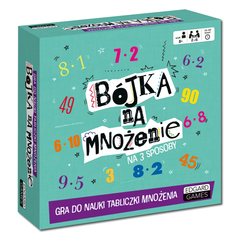 BÓJKA NA MNOŻENIE GRA EDUKACYJNA DO NAUKI TABLICZKI MNOŻENIA 8+ - Edgard