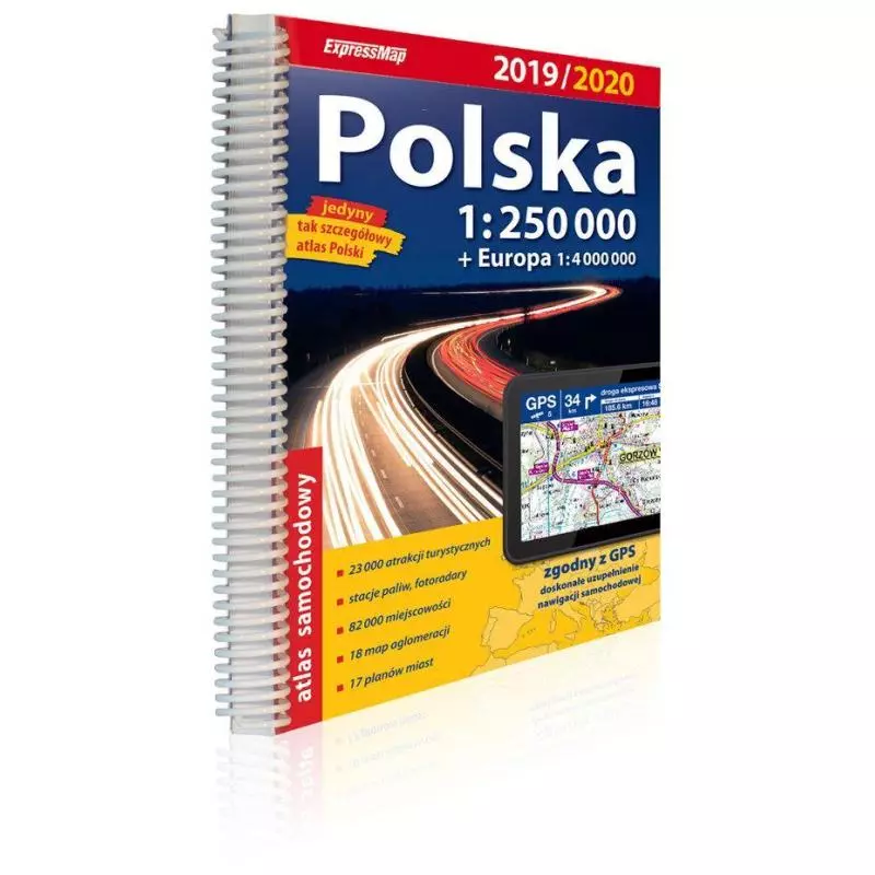 POLSKA ATLAS SAMOCHODOWY 1:250 000 - ExpressMap