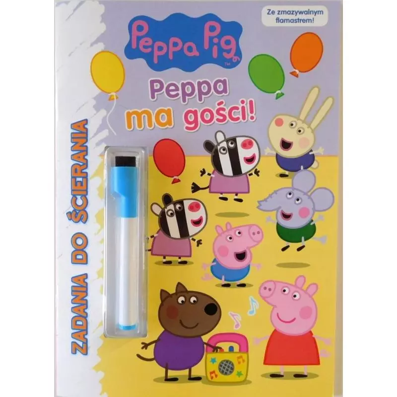 PEPPA PIG PEPPA MA GOŚCI! ZADANIA DO ŚCIERANIA - Media Service Zawada