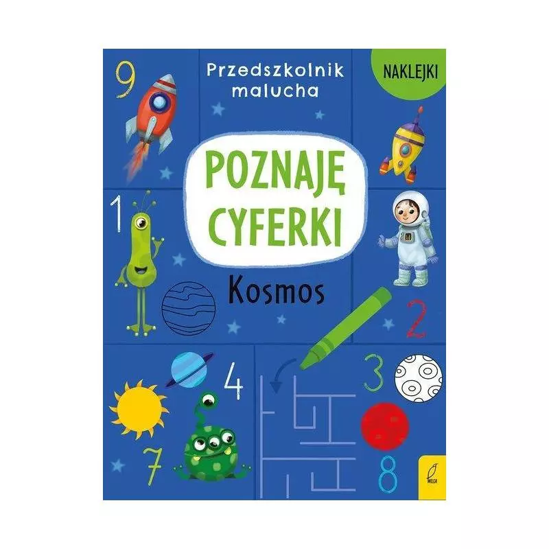 PRZEDSZKOLNIK MALUCHA POZNAJĘ CYFERKI KOSMOS - Wilga