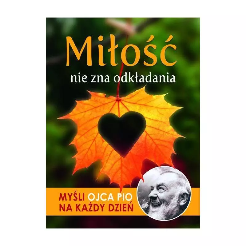 MIŁOŚĆ NIE ZNA ODKŁADANIA MYŚLI OJCA PIO NA KAŻDY DZIEŃ - Wydawnictwo M