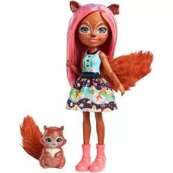 ENCHANTIMALS LALKA SANCHA SQUIRREL & STUMPER 4+ - Mattel