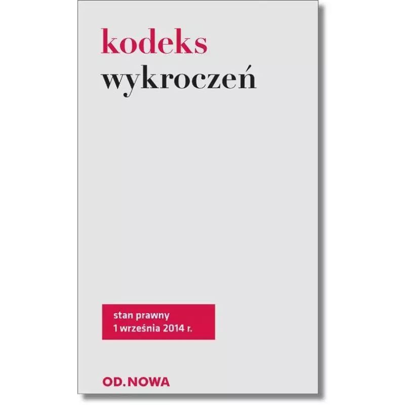 KODEKS WYKROCZEŃ - od.nowa