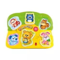 ZWIERZACZKOWE PUZZLE ZABAWKA INTERAKTYWNA SMILY PLAY 12-24M - Anek