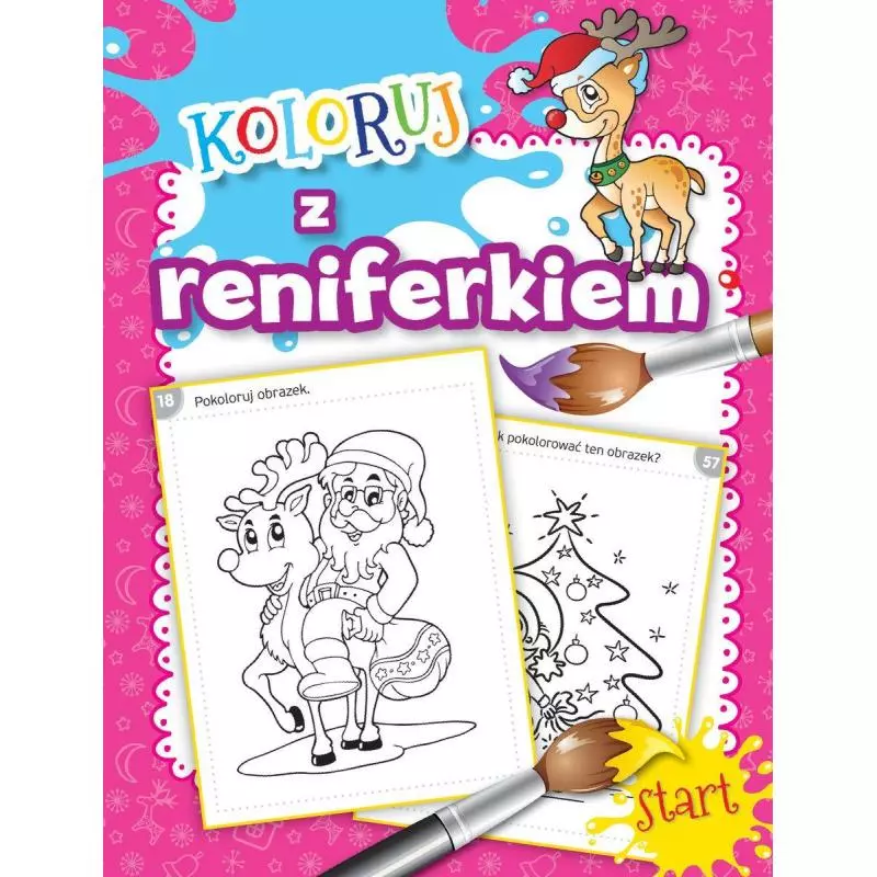 KOLORUJ Z RENIFERKIEM - Olesiejuk