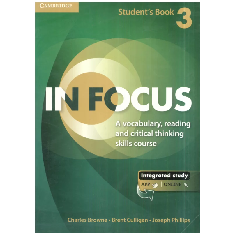 IN FOCUS STUDENTS BOOK 3 Charles Browne, Brent Culligan, Joseph Phillips - Cambridge University Press