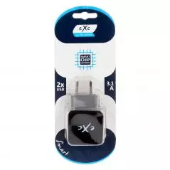 ŁADOWARKA SIECIOWA EXC SMART 3,1A 2XUSB - eXc mobile