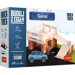 GARAŻ BUDUJ Z CEGŁY ZESTAW KREATYWNY 6+