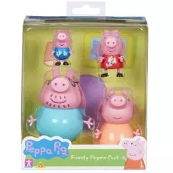 ŚWINKA PEPPA RODZINA PEPPY 4 FIGURKI 3+ - Tm Toys