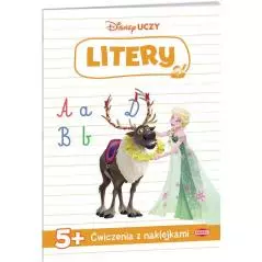 DISNEY UCZY LITERY ĆWICZENIA Z NAKLEJKAMI 5+ - Ameet