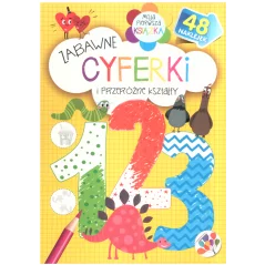 ZABAWNE CYFERKI I PRZERÓŻNE KSZTAŁTY 48 NAKLEJEK - Olesiejuk