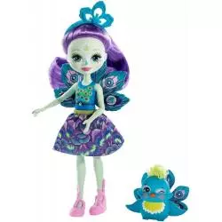 LALKA ENCHANTIMALS PATTER PEACOCK + PAW FLAP 4+ - Mattel