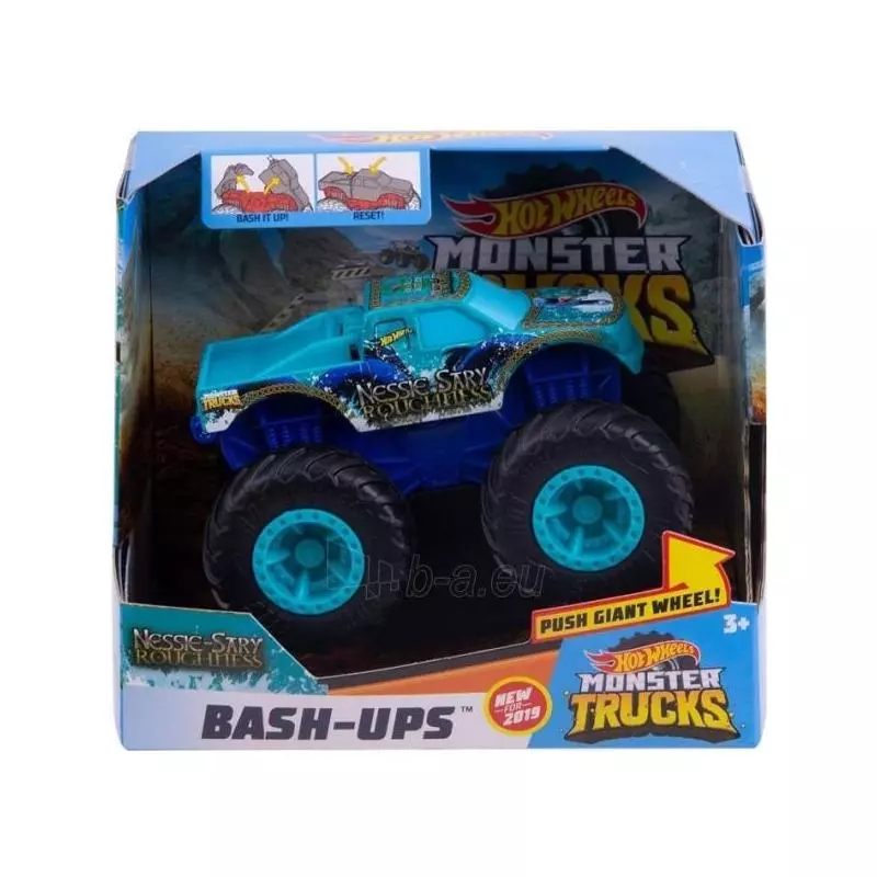 HOT WHEEL MONSTER TRUCKS POJAZD Z KRAKSĄ 3+ - Mattel