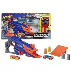 NERF NITRO LONGSHOT SMASH + 2 SAMOCHODY 5+ - Hasbro