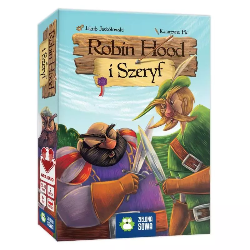 ROBIN HOOD I SZERYF GRA KARCIANA 6+ - Zielona Sowa