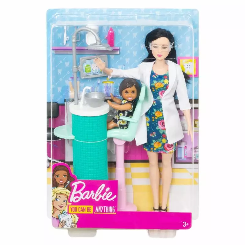 LALKA BARBIE DENTYSTKA + AKCESORIA 3+ - Mattel
