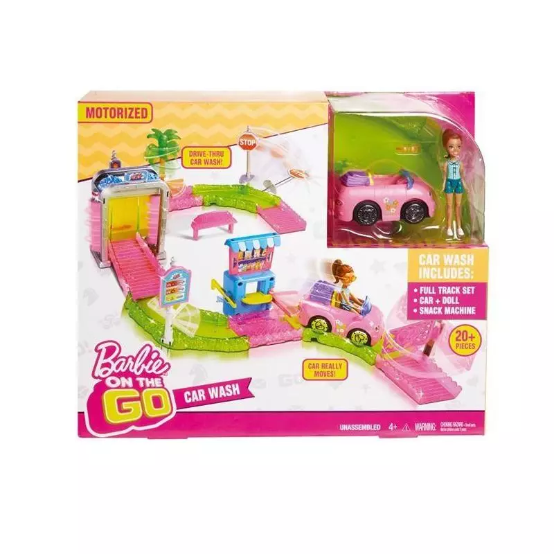 BARBIE ON THE GO MYJNIA SAMOCHODOWA 4+ - Mattel