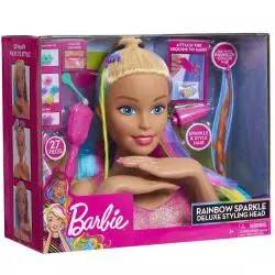 BARBIE DELUXE GŁOWA DO STYLIZACJI TĘCZOWE WŁOSY 3+ - Just Play