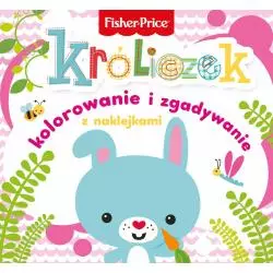 FISHER PRICE. KRÓLICZEK. KOLOROWANKA PODŁOGOWA Z NAKLEJKAMI 2+ - Olesiejuk