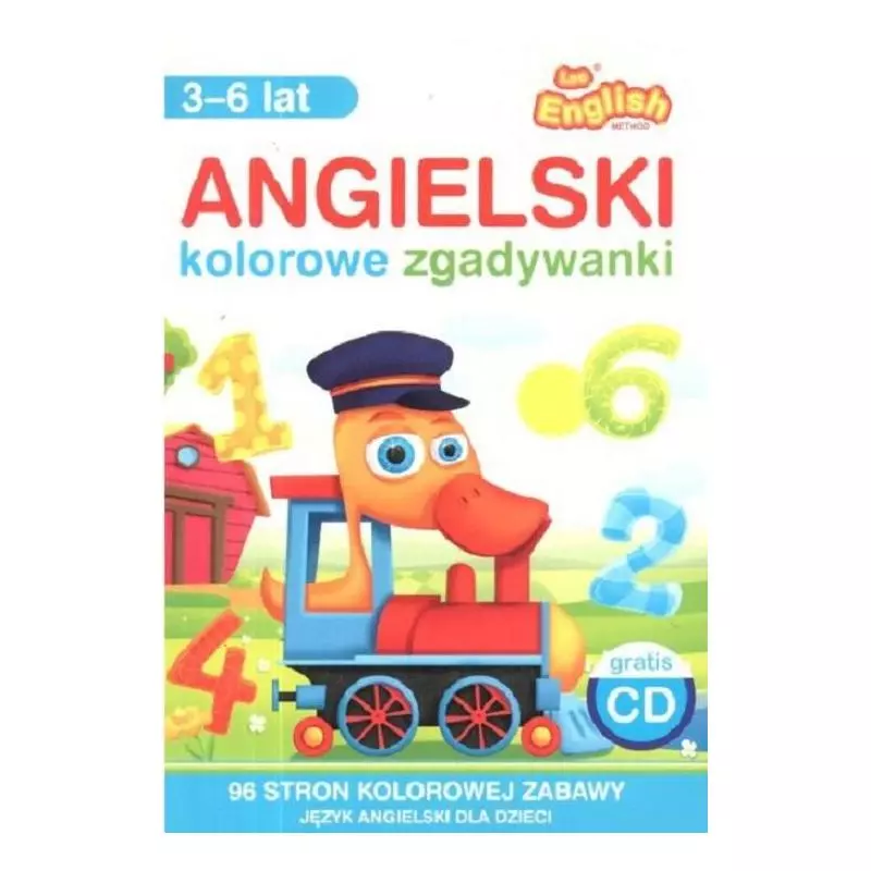 LEO ENGLISH ANGIELSKI KOLOROWE ZGADYWANKI 3-6 LAT + CD - Lingo