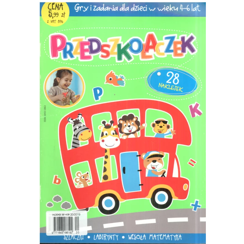 PRZEDSZKOLACZEK SZLACZKI LABIRYNTY WESOŁA MATEMATYKA - o-press