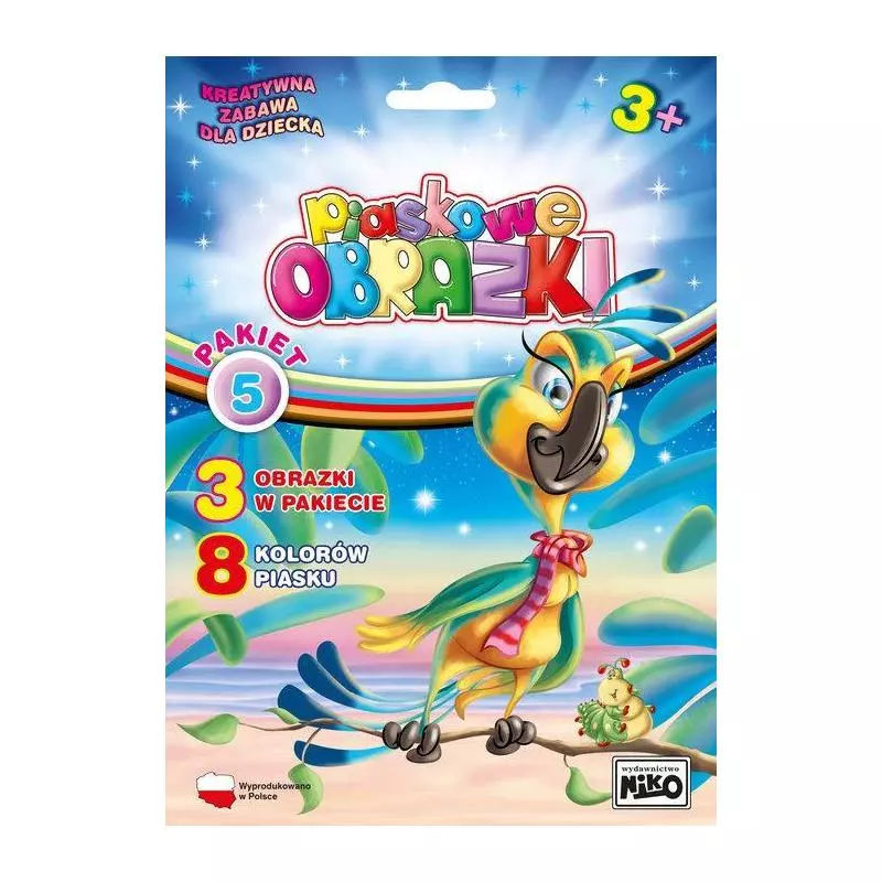 PIASKOWE OBRAZKI 5 KREATYWNA ZABAWA DLA DZIECKA 3+ - NIKO