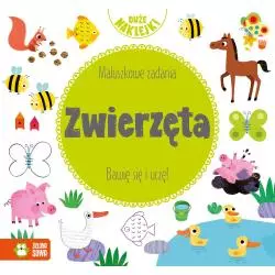 ZWIERZĘTA. MALUSZKOWE ZADANIA. BAWIĘ SIĘ I UCZĘ! + NAKLEJKI 1+ - Zielona Sowa