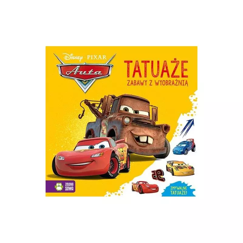 AUTA 2 TATUAŻE ZABAWY Z WYOBRAŹNIĄ 4+ - Zielona Sowa AUTA 2 TATUAŻE ZABAWY Z WYOBRAŹNIĄ 4+ - Zielona Sowa