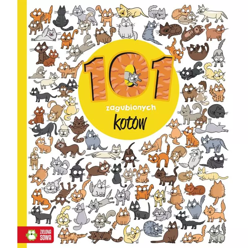 101 ZAGUBIONYCH KOTKÓW. ZNAJDŹ SZCZEGÓŁY 6+ - Zielona Sowa