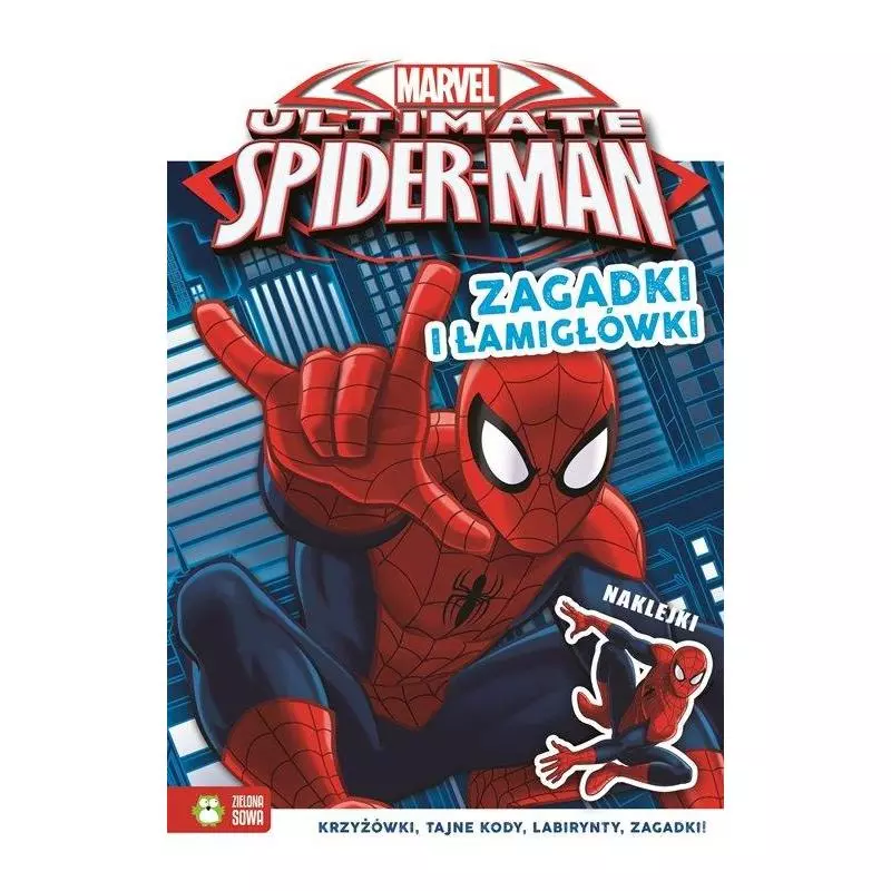 SPIDER-MAN. ZAGADKI I ŁAMIGŁÓWKI 6+ - Zielona Sowa