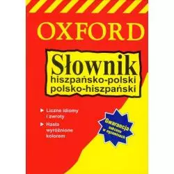 SŁOWNIK HISZPAŃSKO-POLSKI, POLSKO-HISZPAŃSKI OXFORD - Delta W-Z