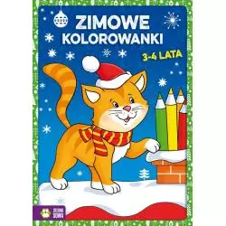 ZIMOWE KOLOROWANKI 3-4 LATA - Zielona Sowa