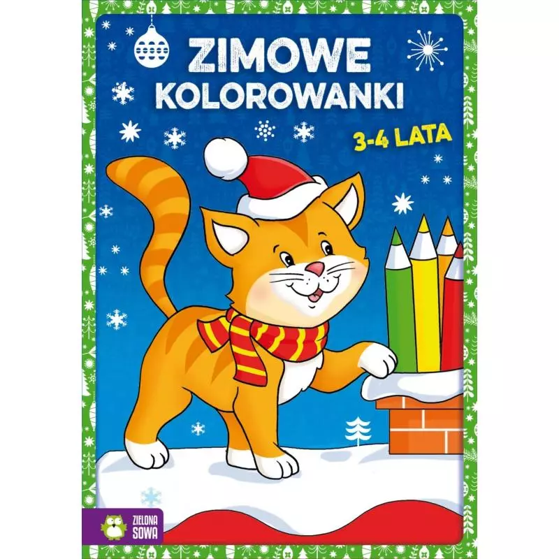 ZIMOWE KOLOROWANKI 3-4 LATA - Zielona Sowa