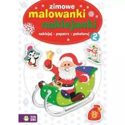 ZIMOWE MALOWANKI NAKLEJANKI 2 4+ - Zielona Sowa