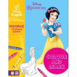 KSIĘŻNICZKI KOLORUJĘ I POZNAJĘ SŁOWA DISNEY ENGLISH 4+ - Zielona Sowa