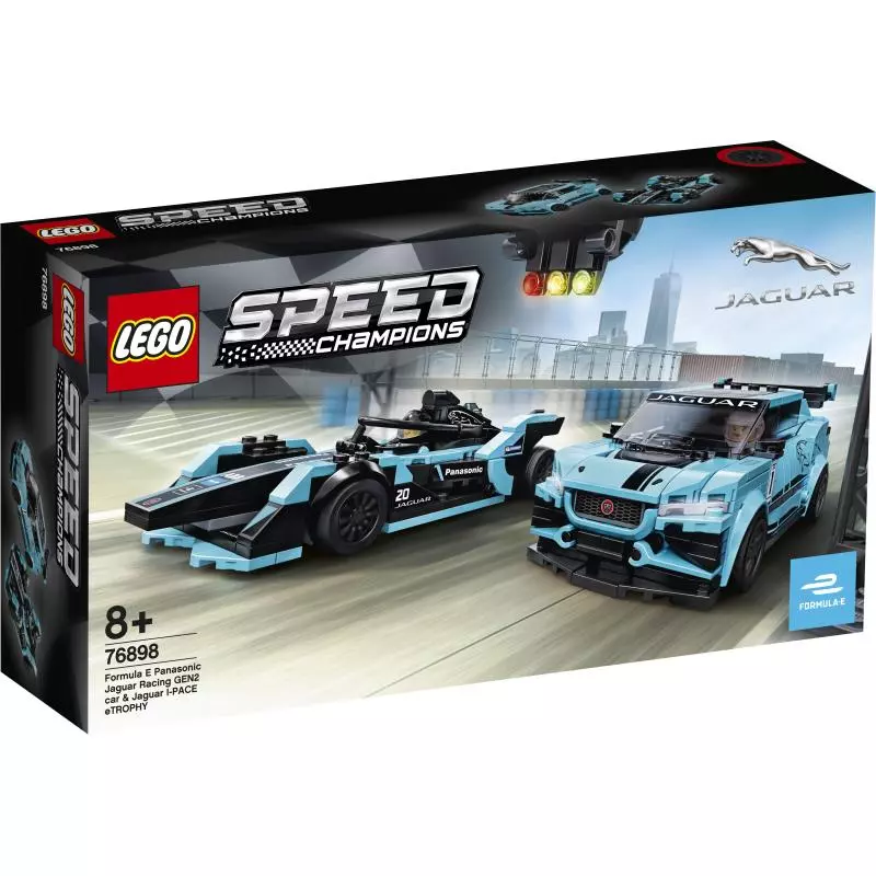 FORMULA E PANASONIC JAGUAR RACING GEN2 CAR I JAGUAR I-PACE ETROPHY LEGO SPEED CHAMPIONS 76898 - Lego