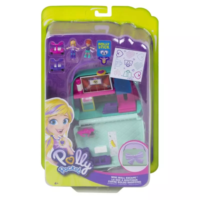 POLLY POCKET MINI MALL ESCAPE LALKI + AKCESORIA 4+ - Mattel