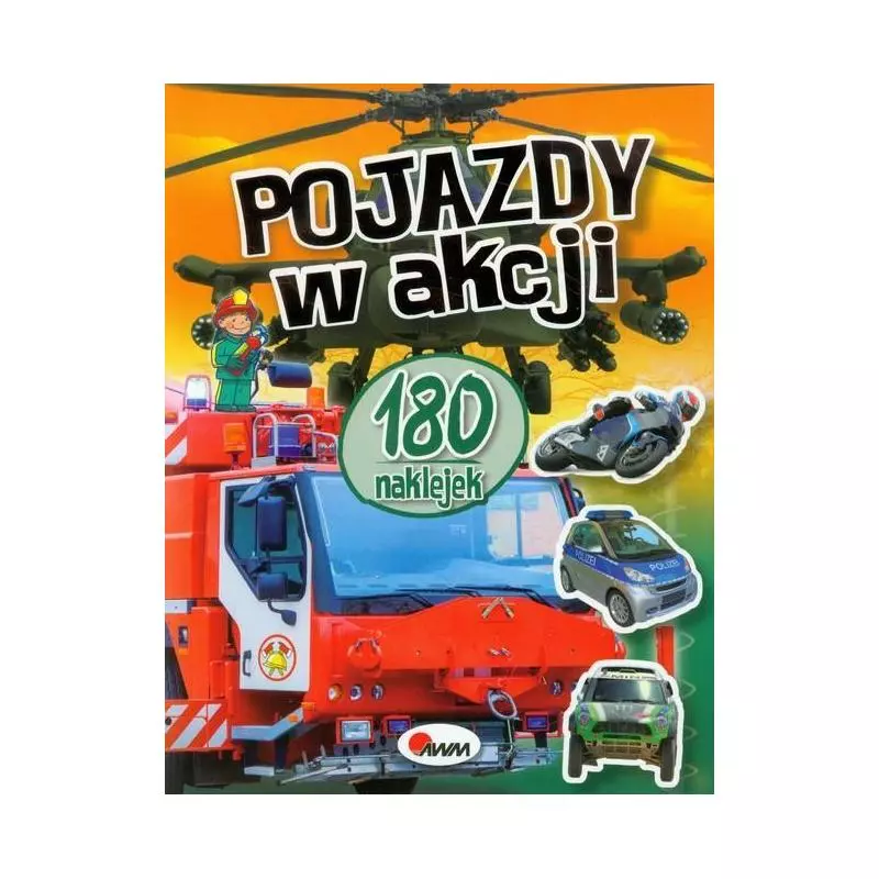 POJAZDY W AKCJI 180 NAKLEJEK - AWM