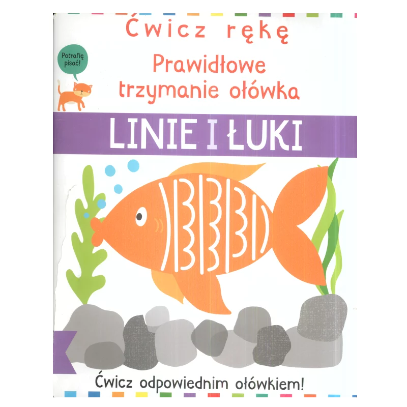 LINIE I ŁUKI ĆWICZ RĘKĘ PRAWIDŁOWE TRZYMANIE OŁÓWKA - Olesiejuk