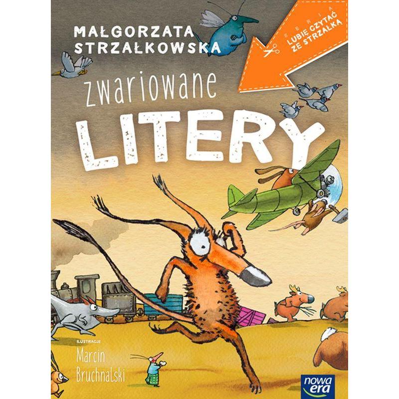ZWARIOWANE LITERY. LUBIĘ CZYTAĆ ZE STRZAŁKĄ