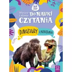 WYRAZY I ZDANIA DO NAUKI CZYTANIA. TAJEMNICE PRZYRODY. DINOZAURY I PREHISTORIA - Aksjomat