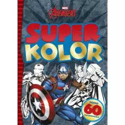 MARVEL AVENGERS SUPER KOLOR KOLOROWANKA Z NAKLEJKAMI - Olesiejuk