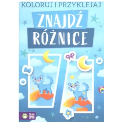 KOLORUJ I PRZYKLEJAJ ZNAJDŹ RÓŻNICE 4+ - Zielona Sowa