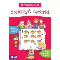 PRZEDSZKOLAK LUBI ĆWICZYĆ CYFERKI 4+ - Zielona Sowa