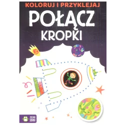 KOLORUJ I PRZYKLEJAJ POŁĄCZ KROPKI 4+ - Zielona Sowa